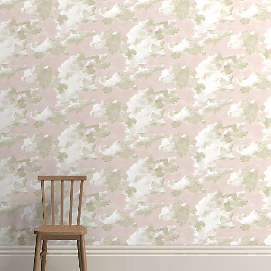Ciel Pink Tint Peel and Stick Wallpaper