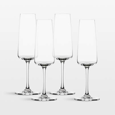 Clair 8.8-oz. Champagne Flutes, Set of 4