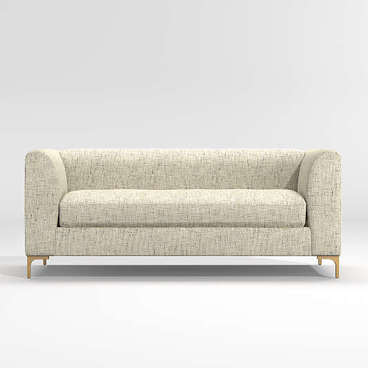 Claire Petite Modern Apartment Sofa with Metal Legs