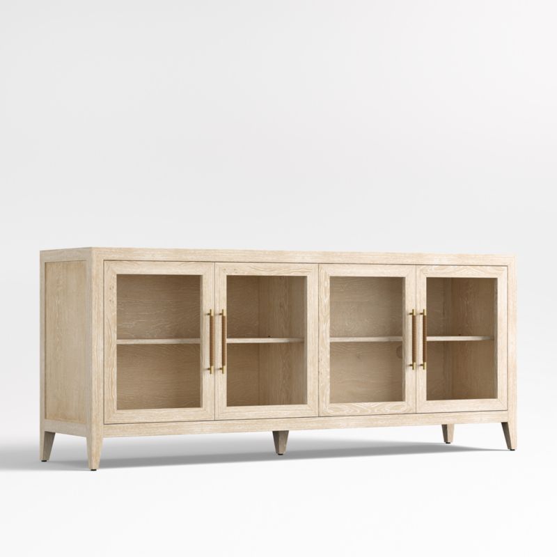 Clairemont 72" Natural Wood Storage Media Console - image 6 of 10