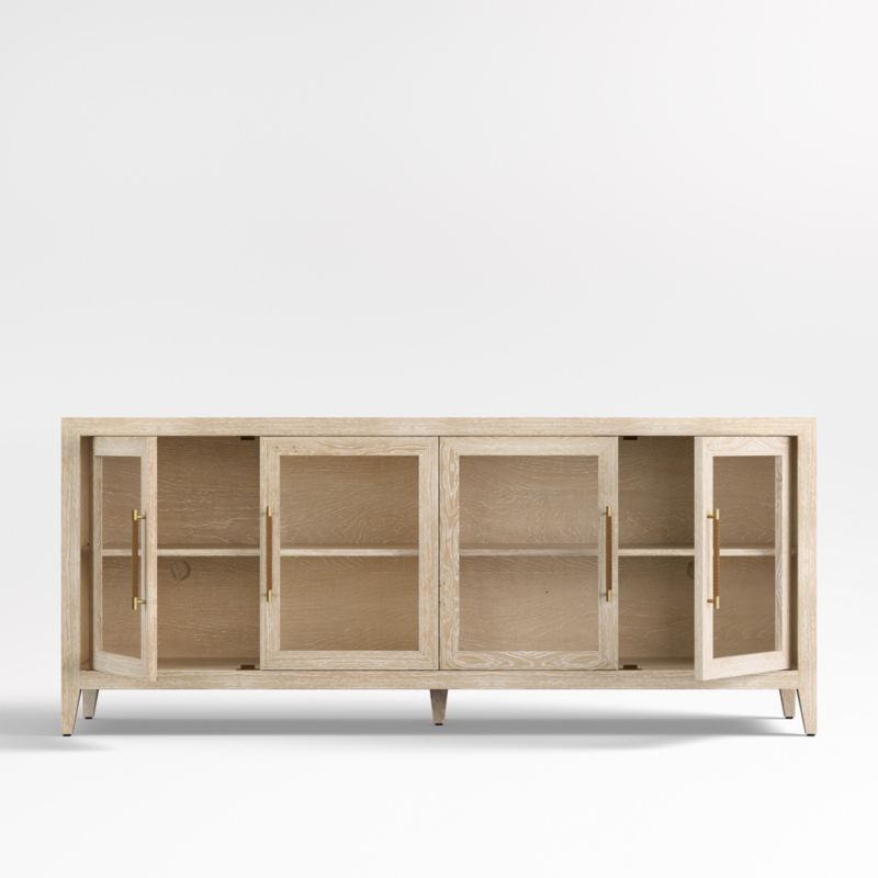 Clairemont 72" Natural Wood Storage Media Console - image 5 of 10