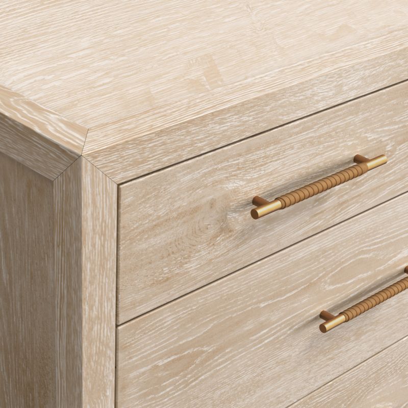 Clairemont 72" Natural Oak 7-Drawer Dresser - image 4 of 5