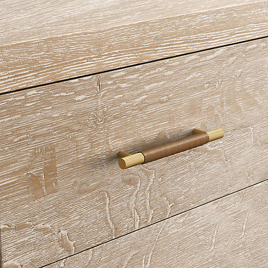 Clairemont 164" Natural Wood Storage Media Console Set