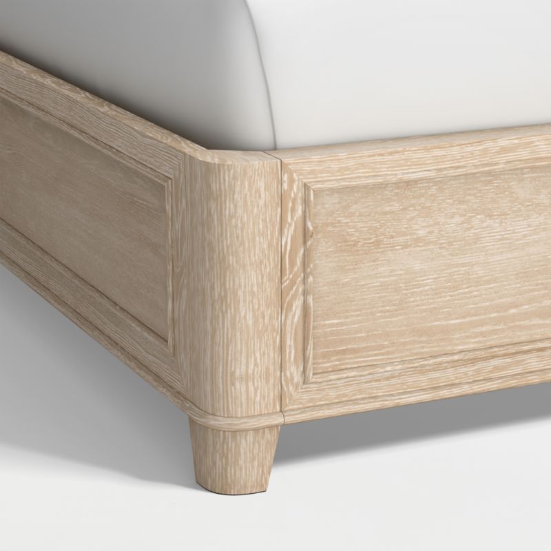 Clairemont Natural Oak Wood Upholstered King Bed - image 5 of 6