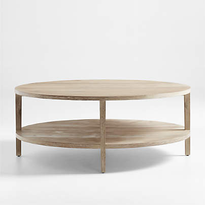 Oasis Round Wood Coffee Table + Reviews | Crate & Barrel Canada