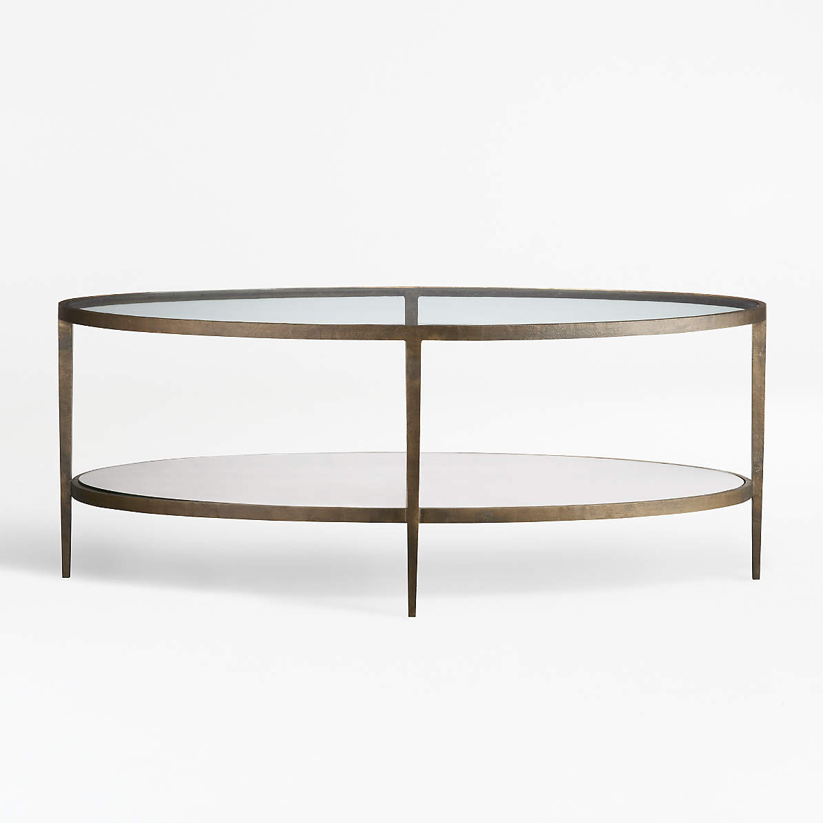 gold square glass coffee table