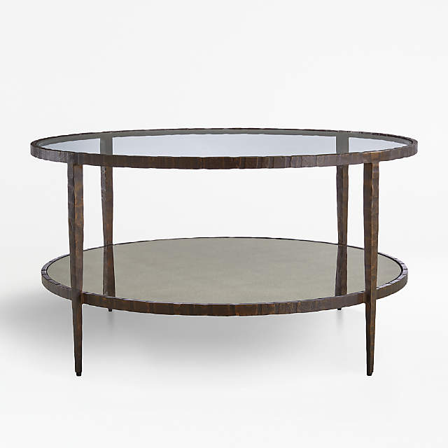 Clairemont Round Art Deco Coffee Table, Art Deco Round Table
