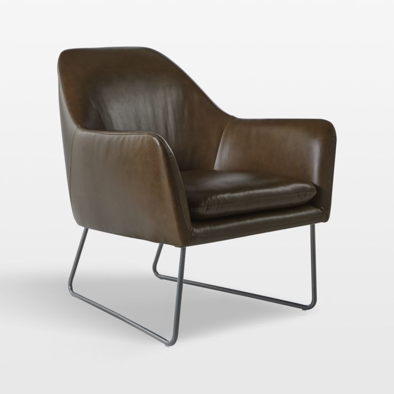 Clancy Leather Accent Chair - image 0 of 15