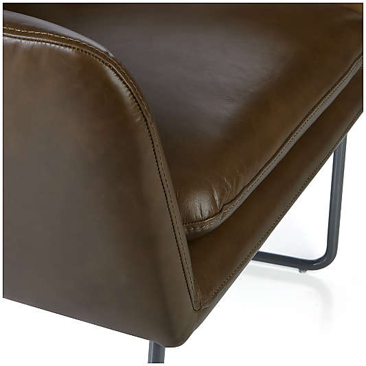 Clancy Leather Accent Chair