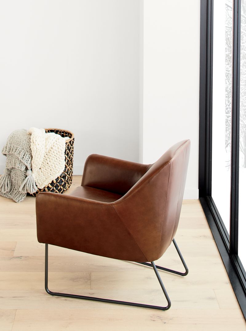 Clancy Leather Accent Chair - image 4 of 15