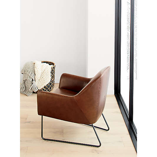 Clancy Leather Accent Chair