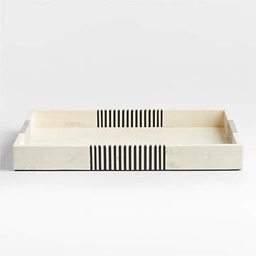 Grant White Serving Tray + Reviews