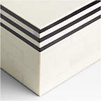 Clara Small Resin Inlay Decorative Box + Reviews | Crate & Barrel