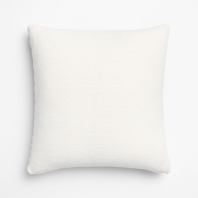 Clare Mudcloth Stripe 20"x20" Warm Sand Beige Throw Pillow with Feather Insert - image 3 of 5