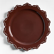 Claret Stoneware Round Platter/Charge Plate
