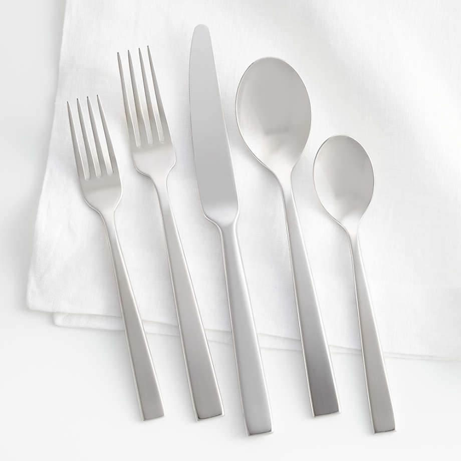 Clark Mirror 5Piece Flatware Place Setting + Reviews Crate & Barrel