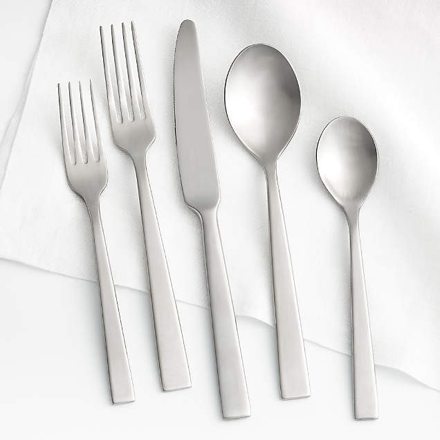 Stanton Satin Flatware Crate & Barrel