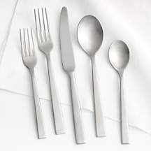 Clark Satin 5-Piece Flatware Place Setting + Reviews | Crate & Barrel