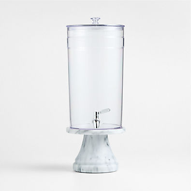 View Claro 1.45-Gallon Acrylic Drink Dispenser with French Kitchen Stand Set details