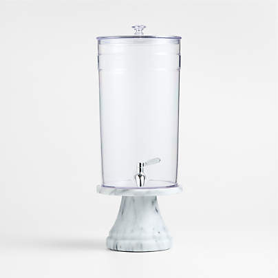 Claro 1.45-Gallon Acrylic Drink Dispenser with French Kitchen Stand