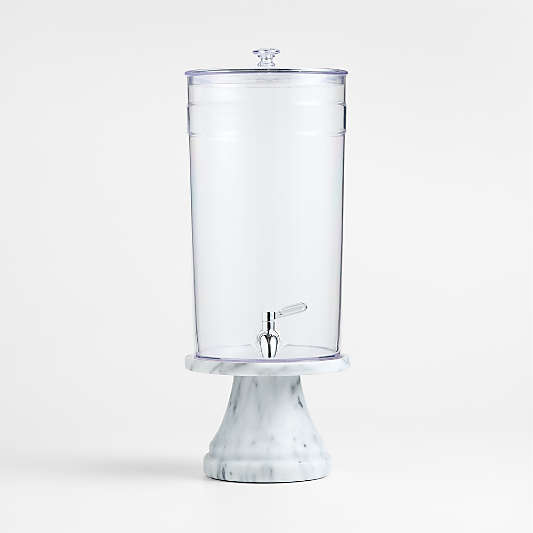 Claro 1.45-Gallon Acrylic Drink Dispenser with French Kitchen Stand Set