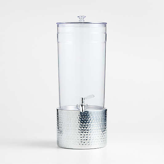 Claro 1.45-Gallon Acrylic Drink Dispenser with Bash Stand Set