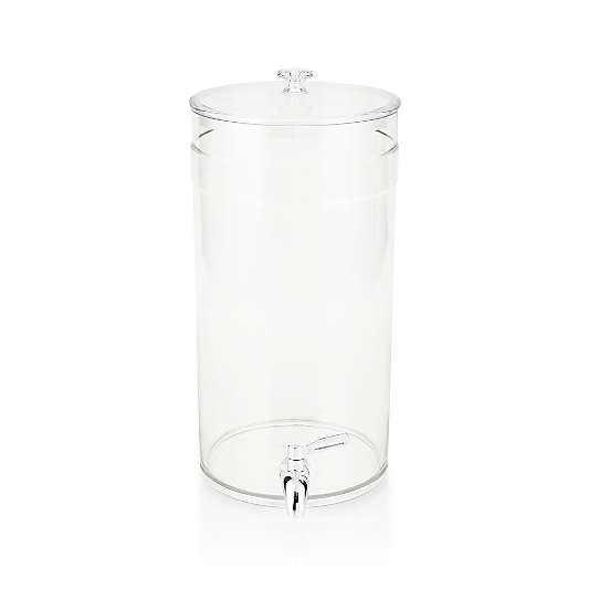 Claro 1.45-Gallon Acrylic Drink Dispenser with Silver Stand