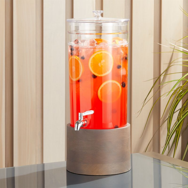 Claro Acrylic Drink Dispenser with Silver Stand + Reviews