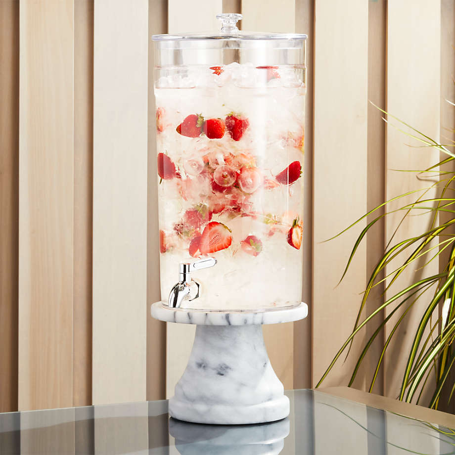 GLASS BEVERAGE DISPENSER WITH STAND