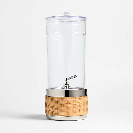 Claro 1.45-Gallon Acrylic Drink Dispenser with Amici Stand Set