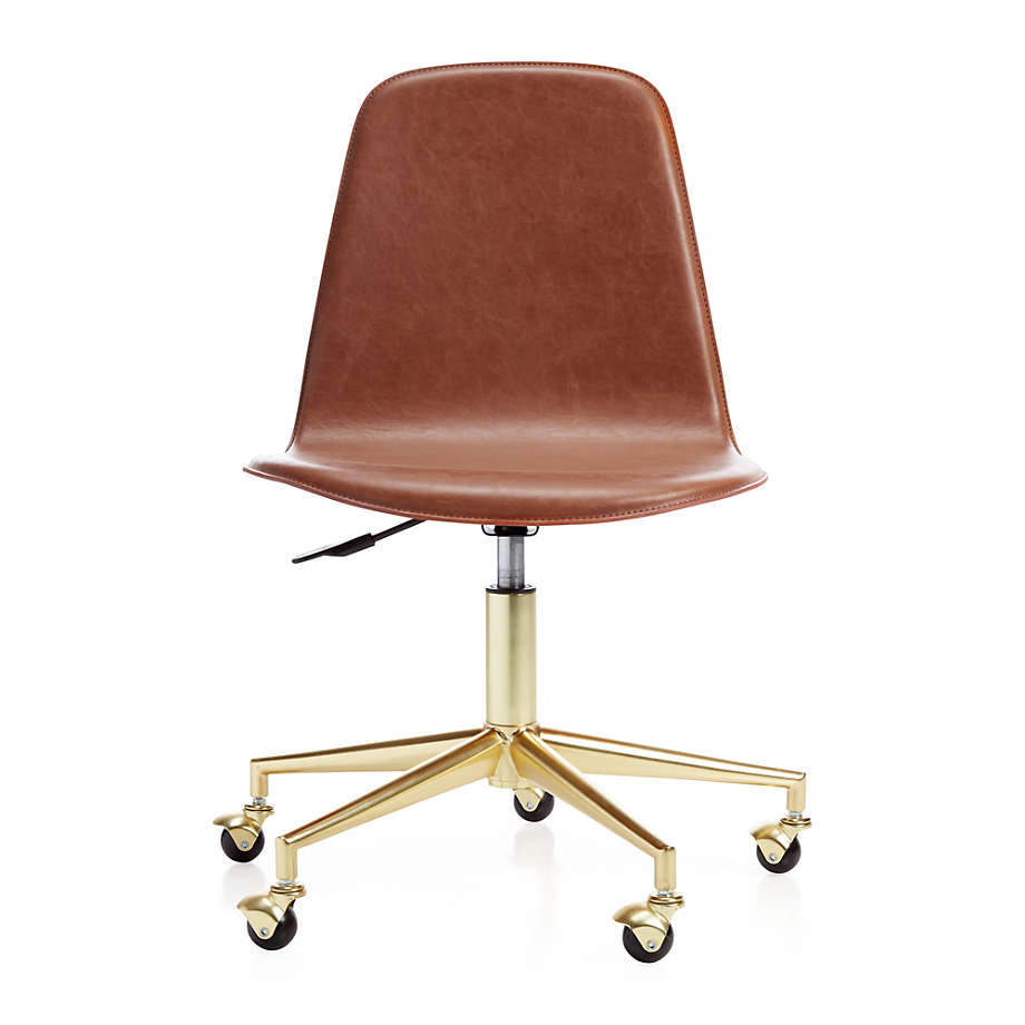 Kids leather desk online chair