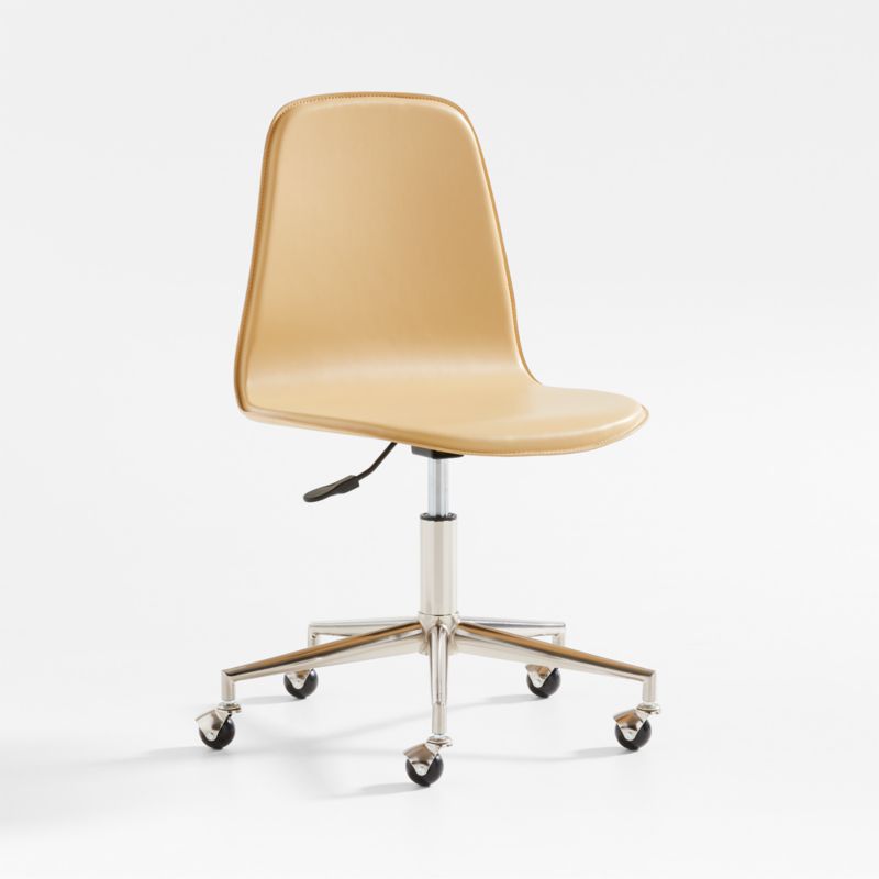 Class Act Flax Yellow and Silver Adjustable Kids Desk Chair