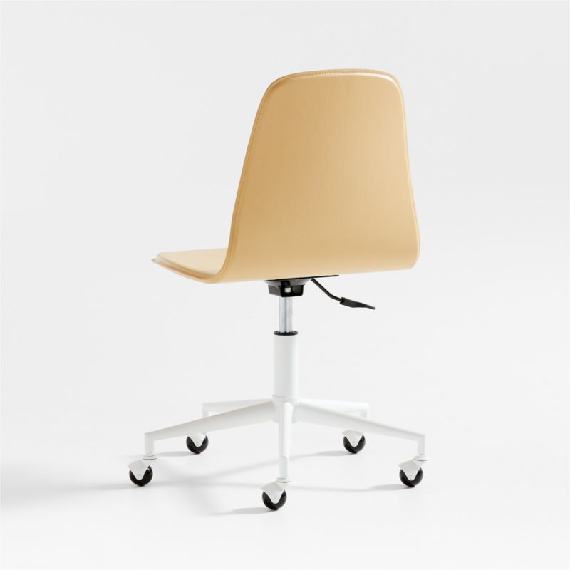 Class Act Flax Yellow and White Adjustable Kids Desk Chair