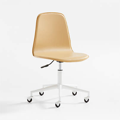 Class Act Flax Yellow and White Adjustable Kids Desk Chair