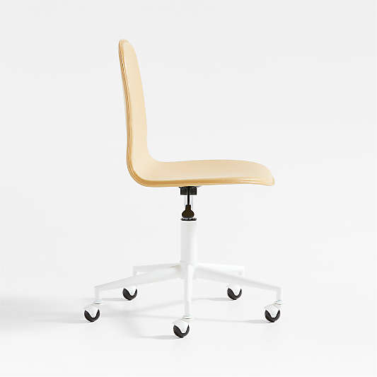 Class Act Flax Yellow and White Adjustable Kids Desk Chair