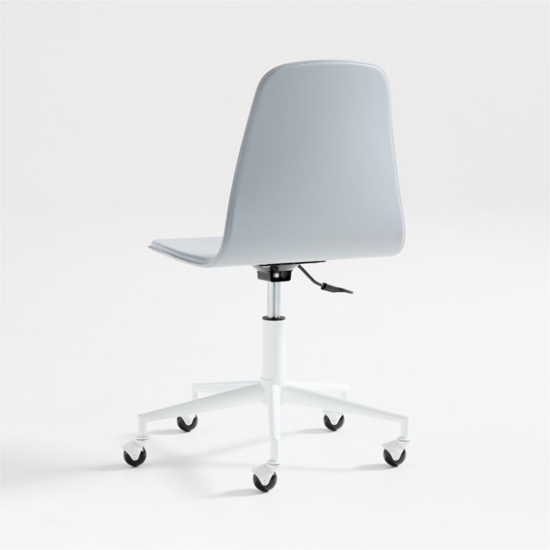 Class Act Light Grey & White Adjustable Kids Desk Chair - image 5 of 11