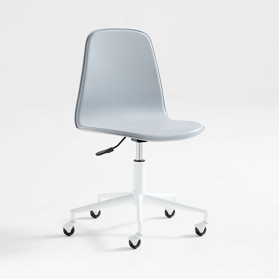 Class Act Light Grey & White Adjustable Kids Desk Chair