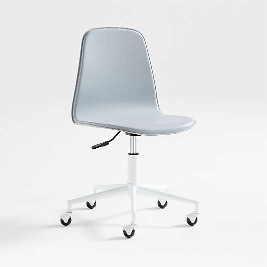 Class Act Light Grey & White Adjustable Kids Desk Chair