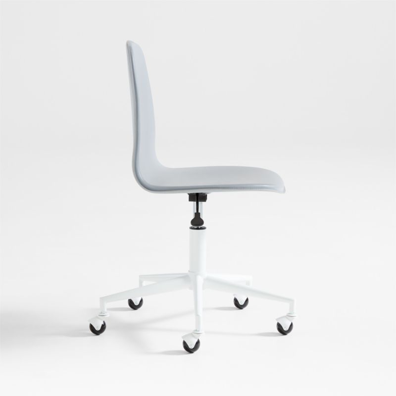 Class Act Light Grey & White Adjustable Kids Desk Chair - image 4 of 11