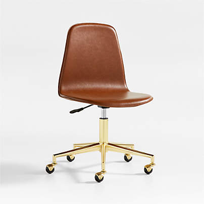 Class Act Brown & Gold Kids Desk Chair