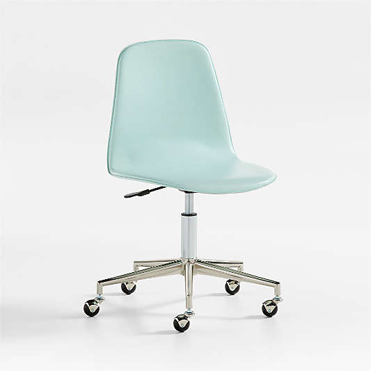 Class Act Mint & Silver Kids Desk Chair