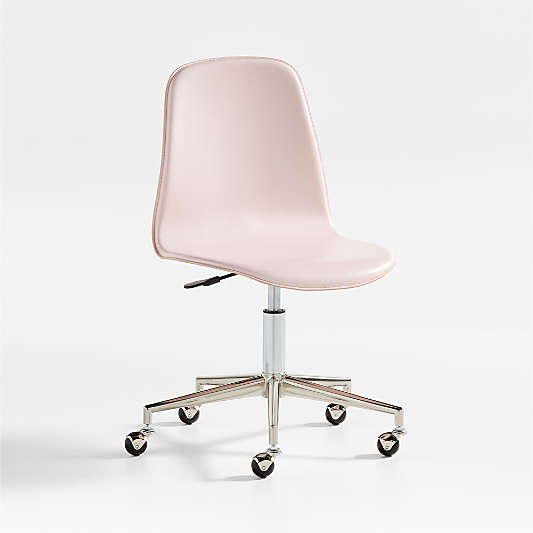 Class Act Pink & Silver Kids Desk Chair