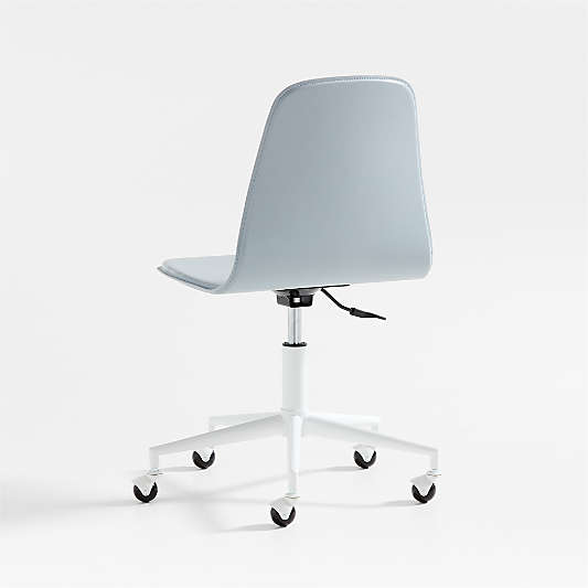 Class Act Mist Blue and White Adjustable Kids Desk Chair