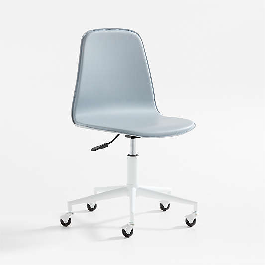 Class Act Mist Blue and White Adjustable Kids Desk Chair