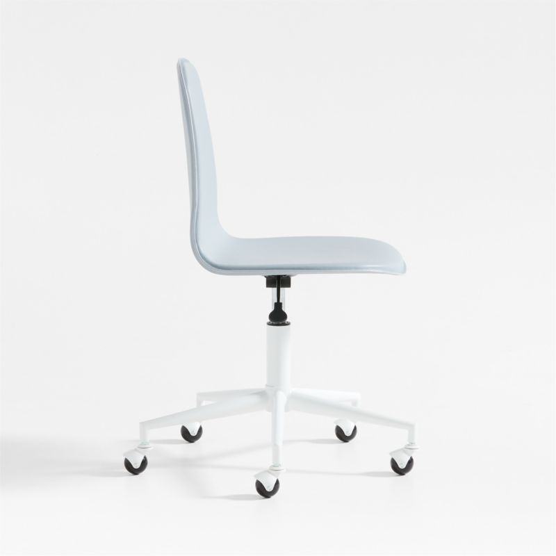 Class Act Mist Blue and White Adjustable Kids Desk Chair