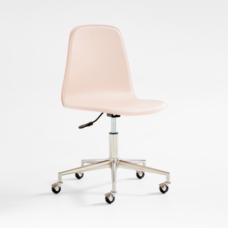 Pink child desk discount chair