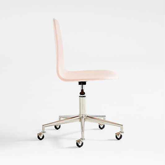 Class Act Elegant Pink & Silver Adjustable Kids Desk Chair