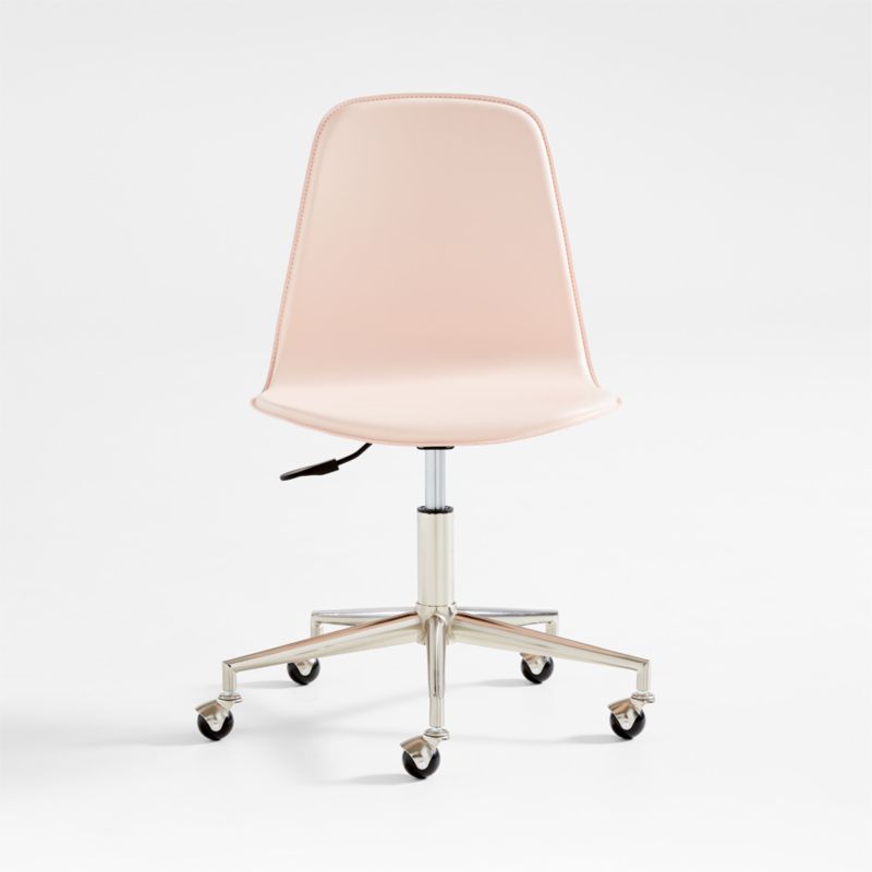 Class Act Elegant Pink & Silver Adjustable Kids Desk Chair - image 2 of 6