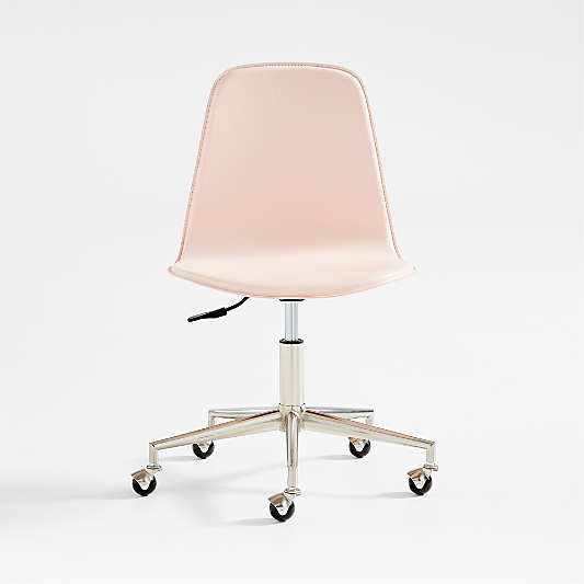 Class Act Elegant Pink & Silver Adjustable Kids Desk Chair