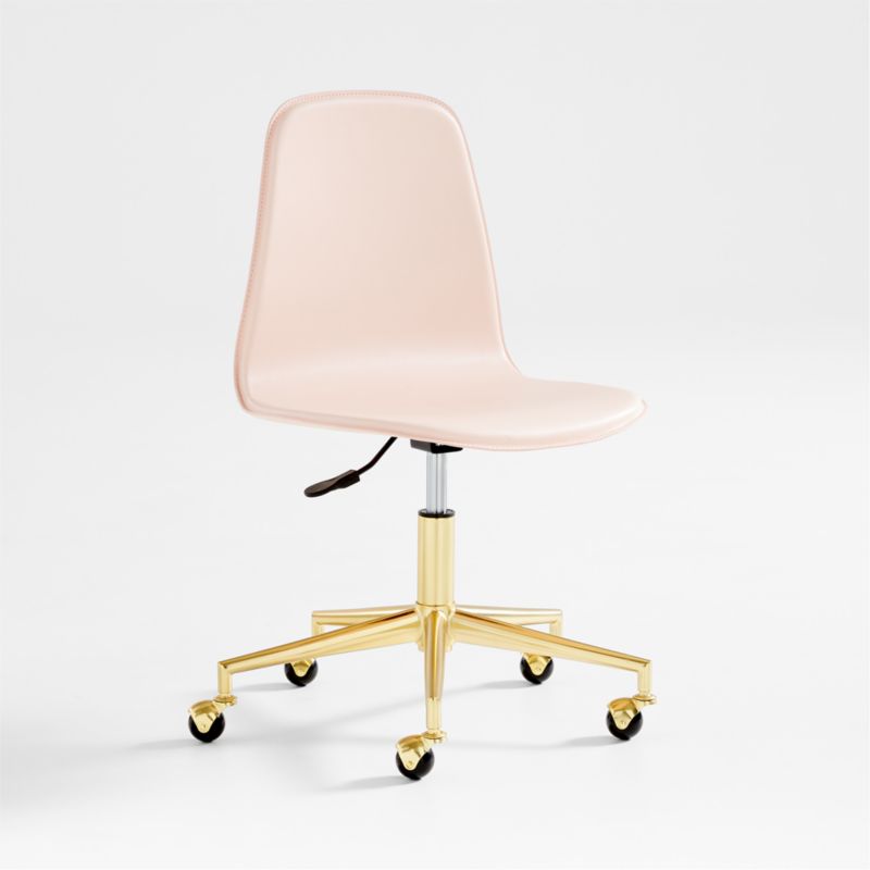 Class Act Elegant Pink & Gold Adjustable Kids Desk Chair - image 0 of 6